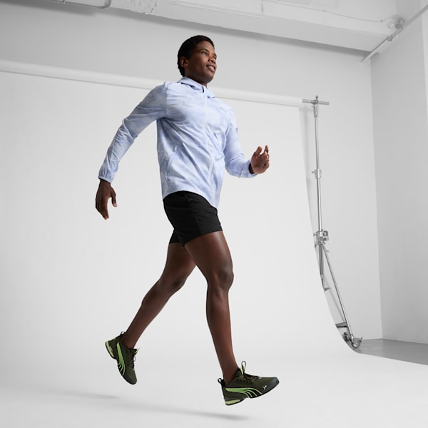 Zapatos para correr para hombre Enzo Wide, Dark Olive-Fizzy Apple, extralarge